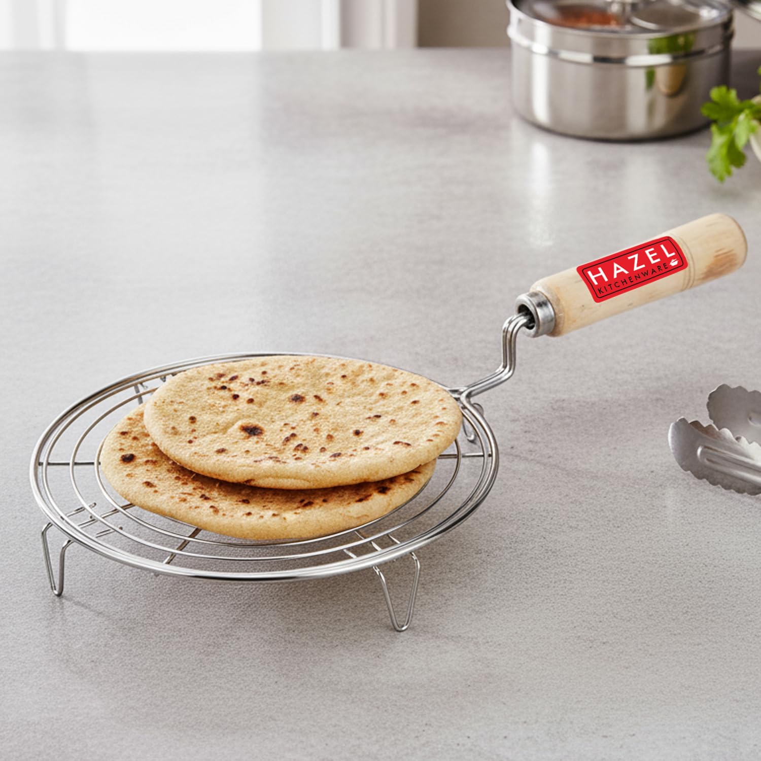 Round Aluminium Papad Jali, Small