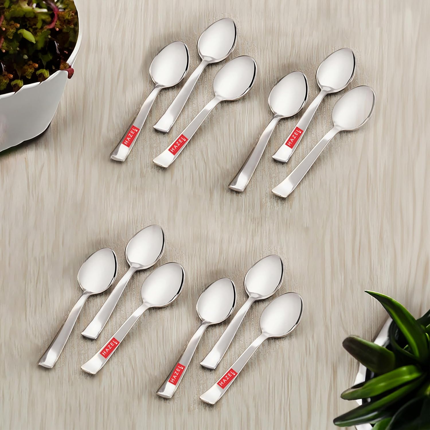 Stainless Steel Masala Jar Spoon 13.5 cm (Set of 12)