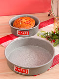 Aluminium Non-Stick Cake Mould Combo, Grey – 2 Pc