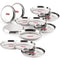 Steel Dinner Plates / Lunch Plates Set of 12, 26.8 cm