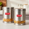 Stainless Steel Transparent Container, Set of 2 - 1350 ML Each