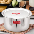 Stainless Steel Tope/Patila with Lid, Round Bottom – 3 L