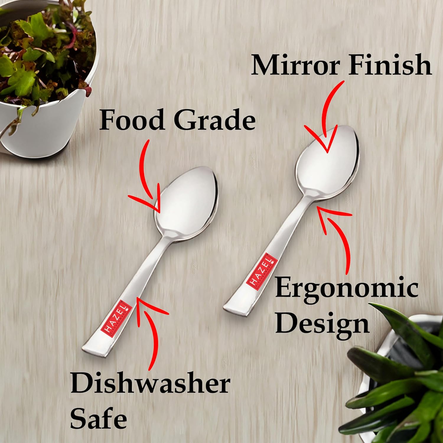 Stainless Steel Mini Spoon 13.5 cm (Set of 2)