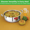 Triply Stainless Steel Induction Bottom Shallow Casserole Tope with Handle, 5000 ml, 28.3 cm
