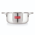 Triply Stainless Steel Induction Bottom Shallow Casserole Tope with Handle, 5000 ml, 28.3 cm