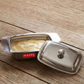 Stainless Steel Butter Box, Butter Dish with Lid for Storage, 500g Butter Capacity
