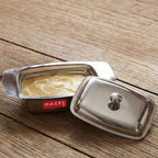 Stainless Steel Butter Box, Butter Dish with Lid for Storage, 500g Butter Capacity