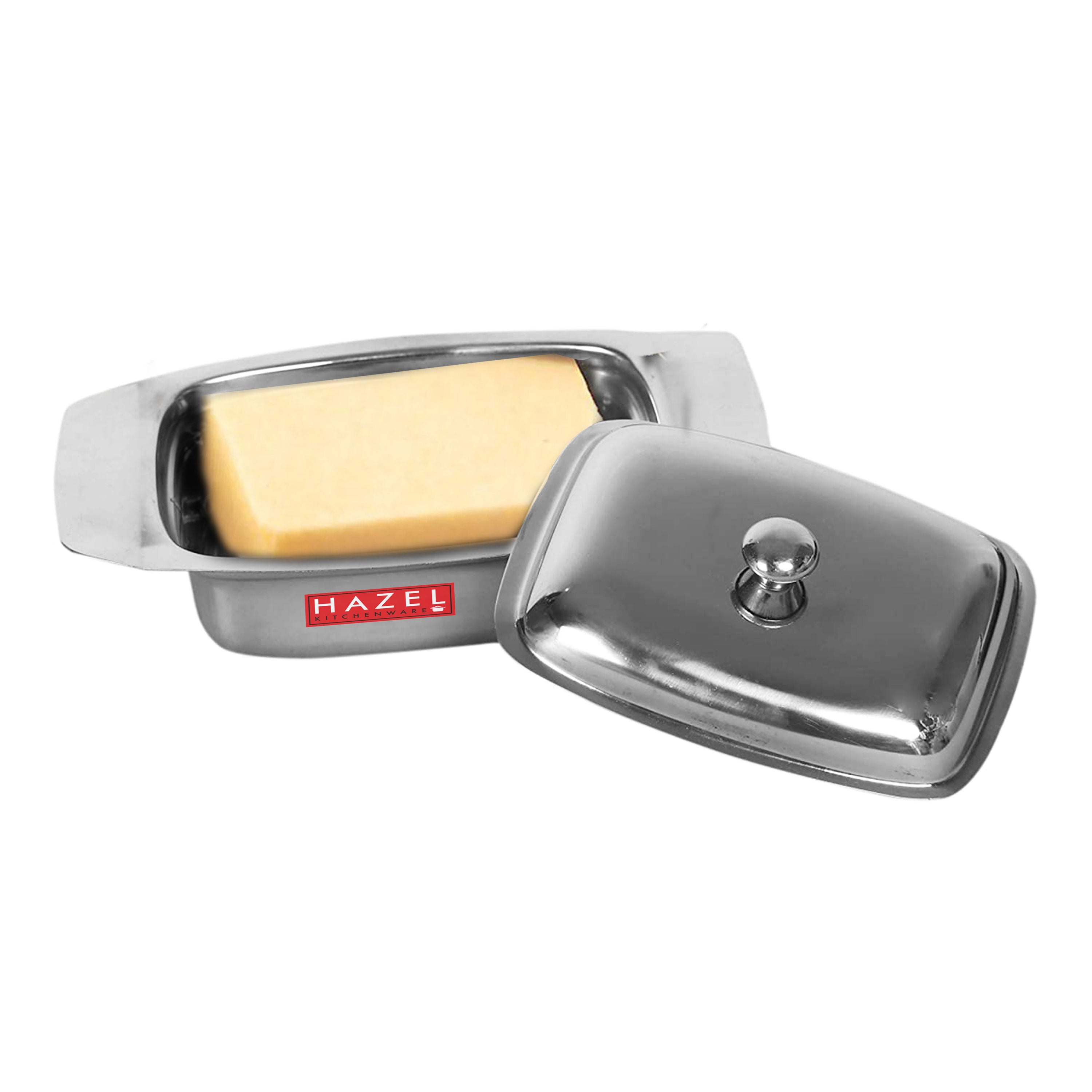 Stainless Steel Butter Box, Butter Dish with Lid for Storage, 500g Butter Capacity