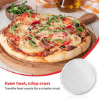 Pizza Crust Screen Aluminum Tray, Set of 5 Round Mesh Pizza Pan for Crispy Crust