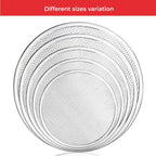 Pizza Crust Screen Aluminum Tray, Set of 5 Round Mesh Pizza Pan for Crispy Crust