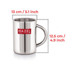 Stainless Steel Double Wall Jumbo Mug Set of 2, 420 ml