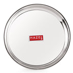 Stainless Steel Dinner Lunch Plate Bhojan Thali, Dia 24 cm, Small