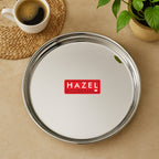 Stainless Steel Dinner Thali Plate, 26.5 cm Bhojan Plate, Set of 1