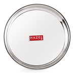 Stainless Steel Dinner Thali Plate, 26.5 cm Bhojan Plate, Set of 1