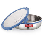 Hercules Stainless Steel Khakra & Papad Container, Airtight, 1850 ml
