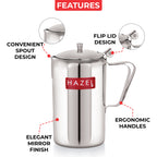 Stainless Steel Water Jug 1800 ml, Steel Pitcher for Water, Milk & Juice