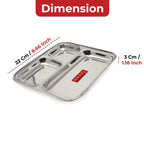 Compartment plate diagram showing 22 cm length and 3 cm depth.
