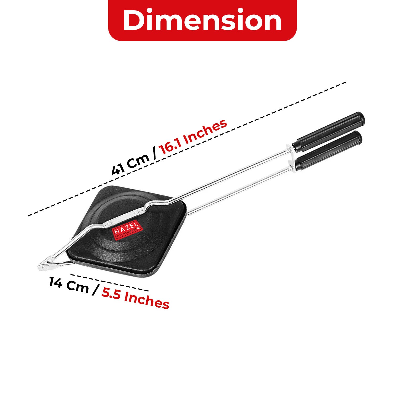 Hard Anodized Sandwich Toaster, 39cm