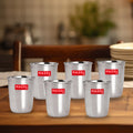 Stainless Steel Water Glass Set, 250 ML, Set of 6