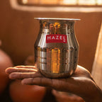 Stainless Steel Water Storage Lota Chambu Kalash Container Tumbler, 400 ml