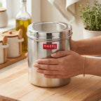 Stainless Steel Container 5 Litres, Food Grade Storage Canister with Lid