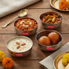 Stainless Steel Serving Bowl Set 140 ML, Set of 4