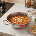 Honeycomb Triply Steel Kadhai with Glass Lid, Non Stick Kadai– 24 cm, 2.5 L