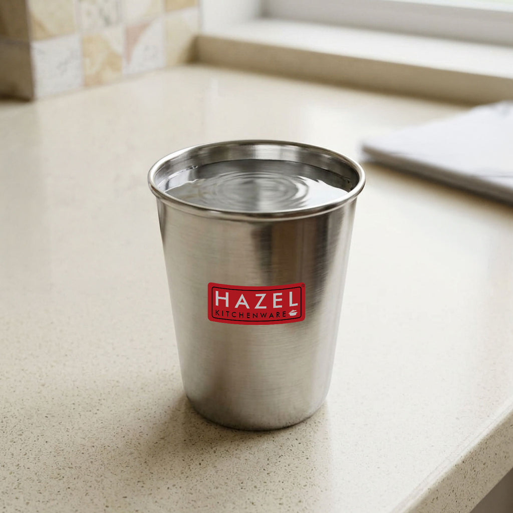 Stainless Steel Juicy Glass, Water, Juice & Milk Tumbler, 350 ml
