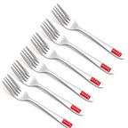 HAZEL Stainless Steel Table Fork Set of 6, 16 cm Dining Forks