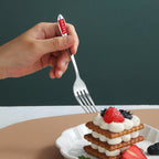 HAZEL Stainless Steel Table Fork Set of 6, 16 cm Dining Forks