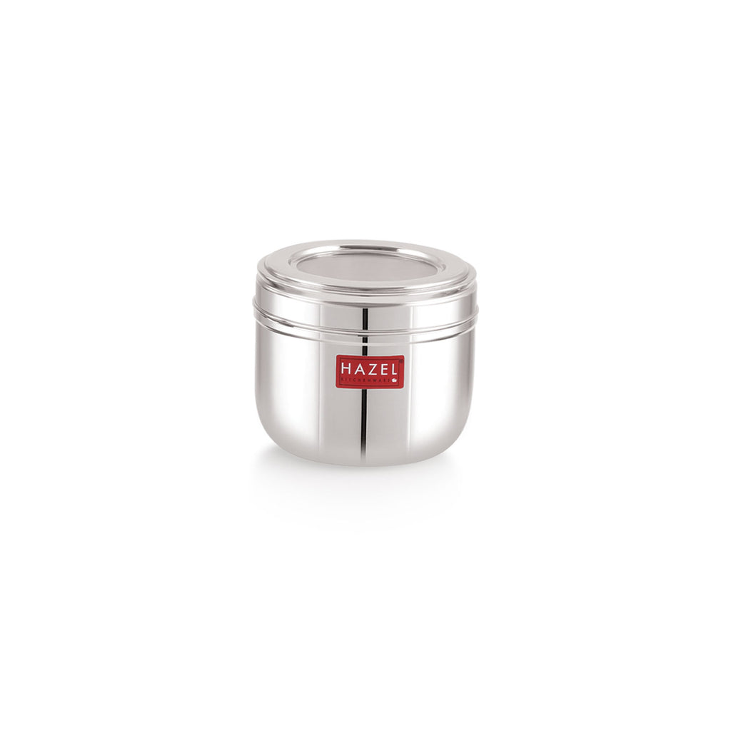 Stainless Steel Transparent Lid Containers 150 ml