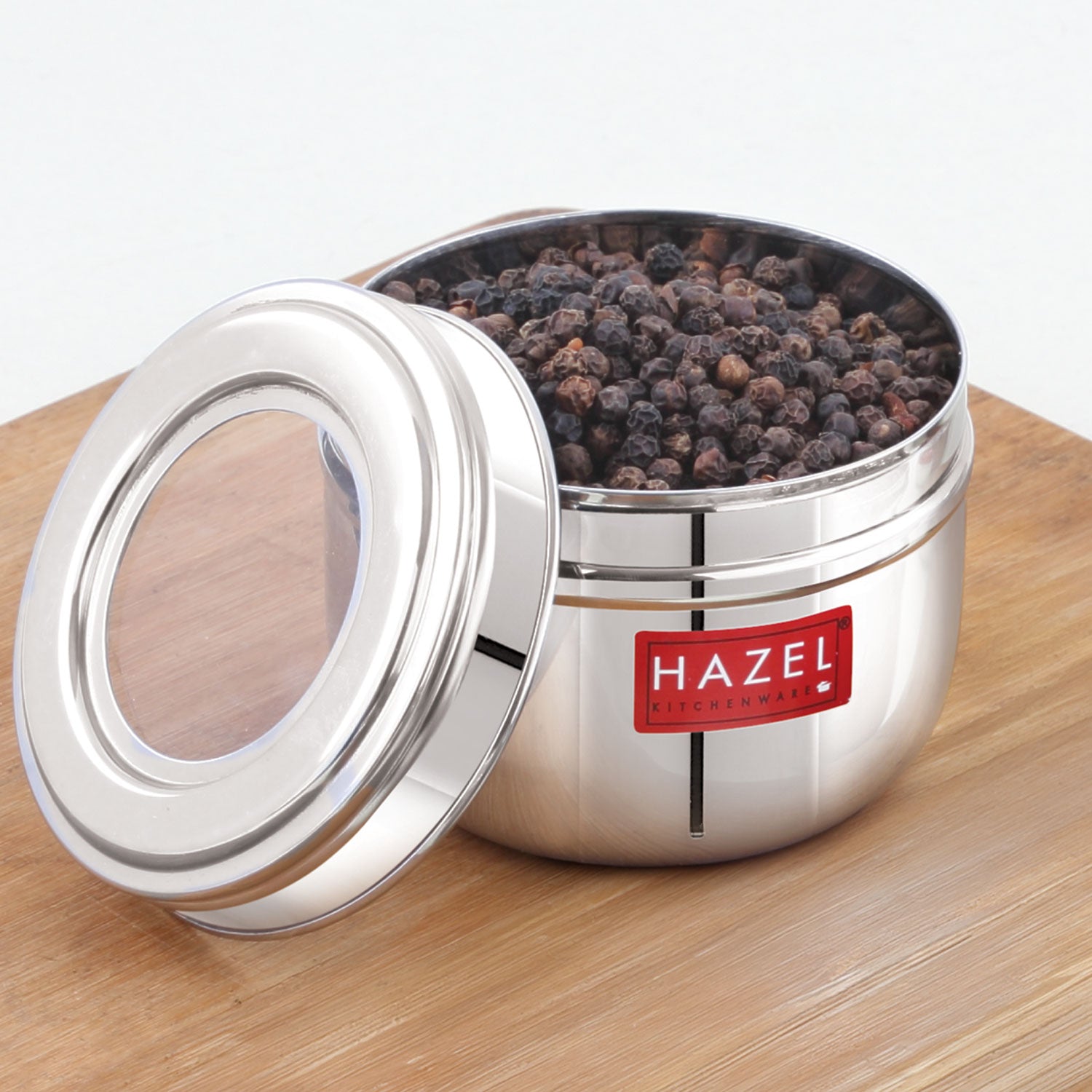 Stainless Steel Transparent Lid Containers 300 ml