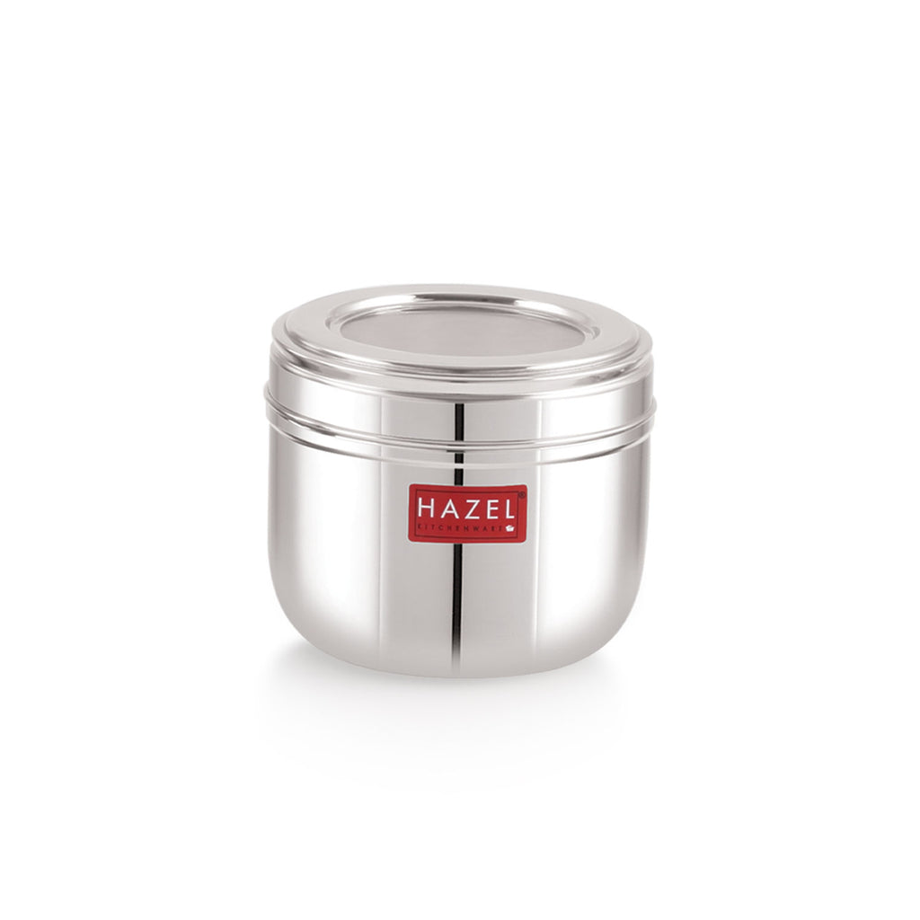 Stainless Steel Transparent Lid Containers 500 ml