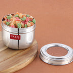 Stainless Steel Transparent Lid Containers 500 ml