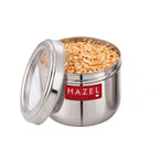 Stainless Steel Top See Container 1000ml, Dabba for Kitchen Storage