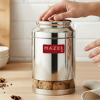 Stainless Steel Transparent Airtight Container 2500 ml for Grains & Pulses