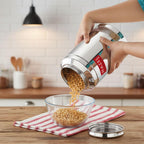 Stainless Steel Transparent Airtight Container 2500 ml for Grains & Pulses