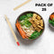 Disposable Wooden Chopsticks 20 cm, Eco-Friendly, 25 Pairs (50 Pieces)