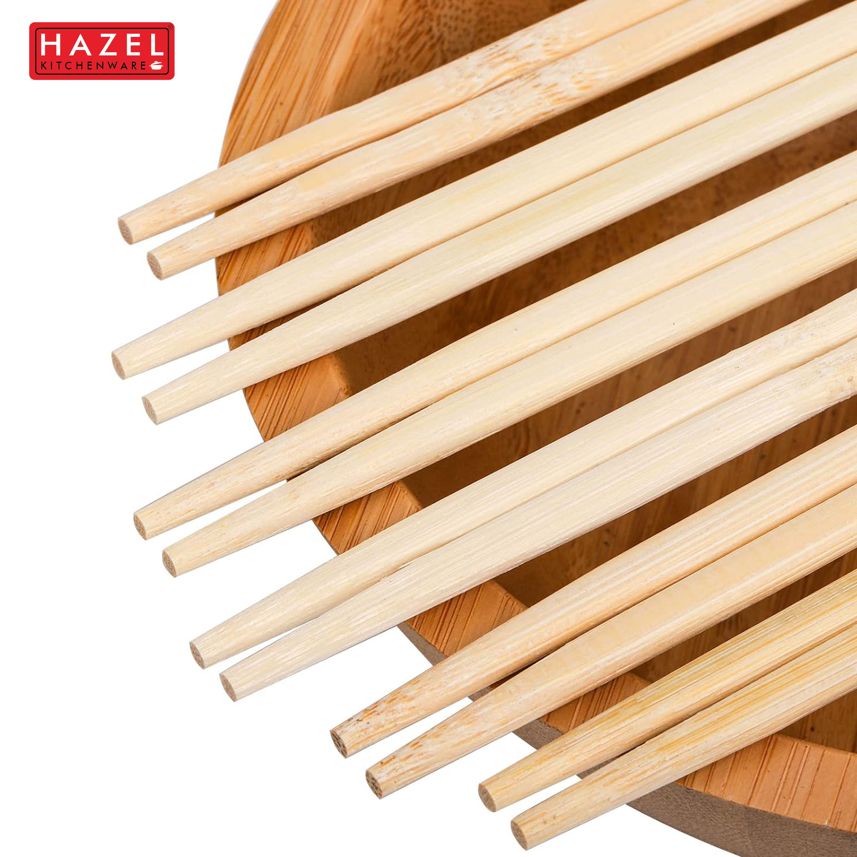 Disposable Wooden Chopsticks 20 cm, Eco-Friendly, 25 Pairs (50 Pieces)