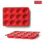 12-Cavity Non-Stick Silicone Muffin Pan Perfect for Muffins, Cupcakes & More!