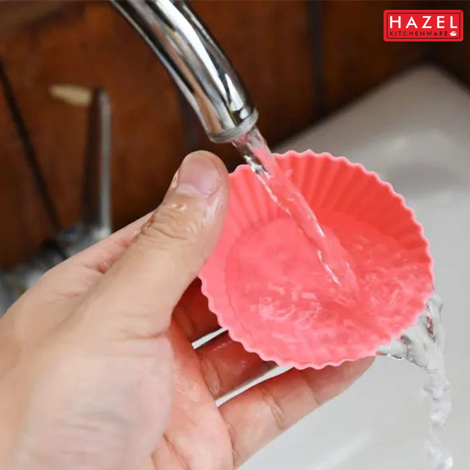 Silicone Multi-Design Muffin Moulds, Pack of 8
