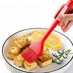 Silicone Basting Brush 8 Inch Red, Heat Resistant Oil Brush for Baking