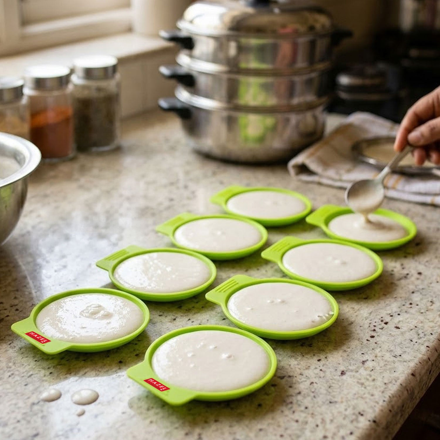 Silicone Non-Stick Idli Moulds, Pack of 8