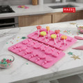 HAZEL Silicone Lollipop Mould, Non-Stick Candy & Chocolate Mold, Pack of 2