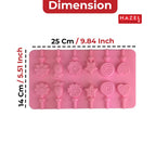 HAZEL Silicone Lollipop Mould, Non-Stick Candy & Chocolate Mold, Pack of 2