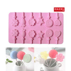HAZEL Silicone Lollipop Mould, Non-Stick Candy & Chocolate Mold, Pack of 2