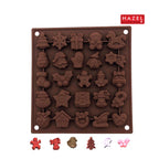 Christmas Silicone Chocolate Mold, Santa, Tree & Reindeer Shapes