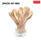 Disposable Wooden Spork, 16 cm, Pack of 100