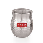 Double Wall Hammered Stainless Steel Kullad Glass, 150 ML