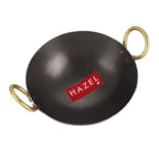 Iron Kadhai with Golden Handle, 27cm, 2450 ml